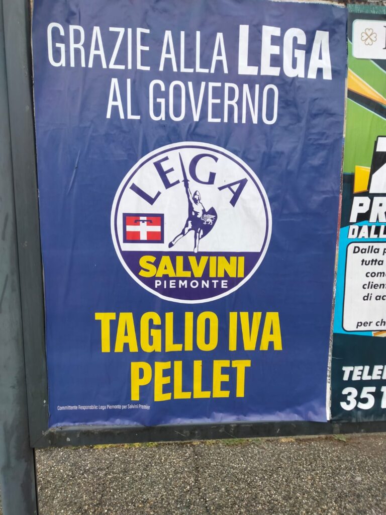 La Lega si brucia col pellet