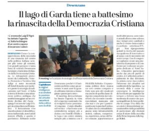 La rinascita della Democrazia Cristiana