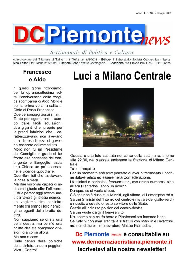 thumbnail of Maggio 2025 Numero 18