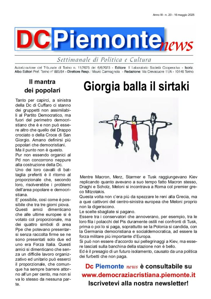 thumbnail of Maggio 2025 Numero 20