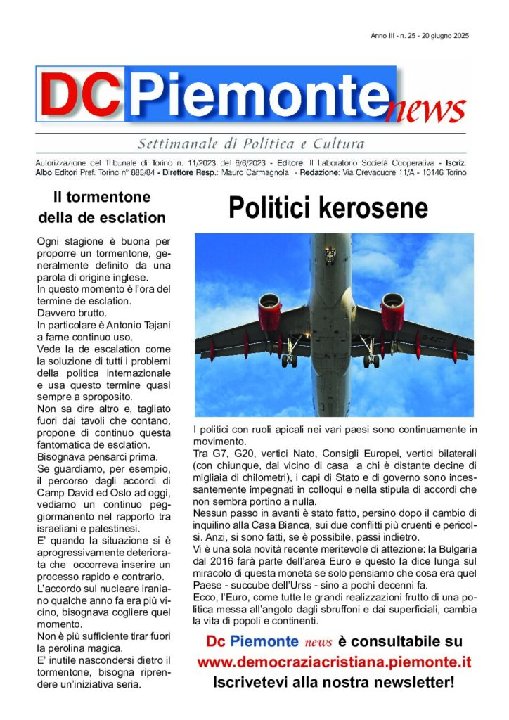thumbnail of Giugno 2025 Numero 25